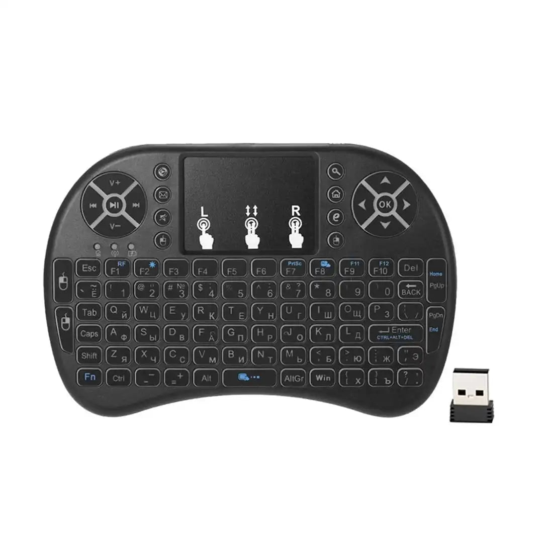 Speedx Rf 500 Mini Touch Pad Wireless With Backlight Keyboard Mouse