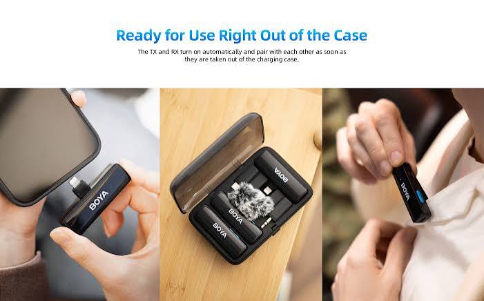 BOYA LINK All-in-one Design Wireless Microphone System With 3 Year Warranty