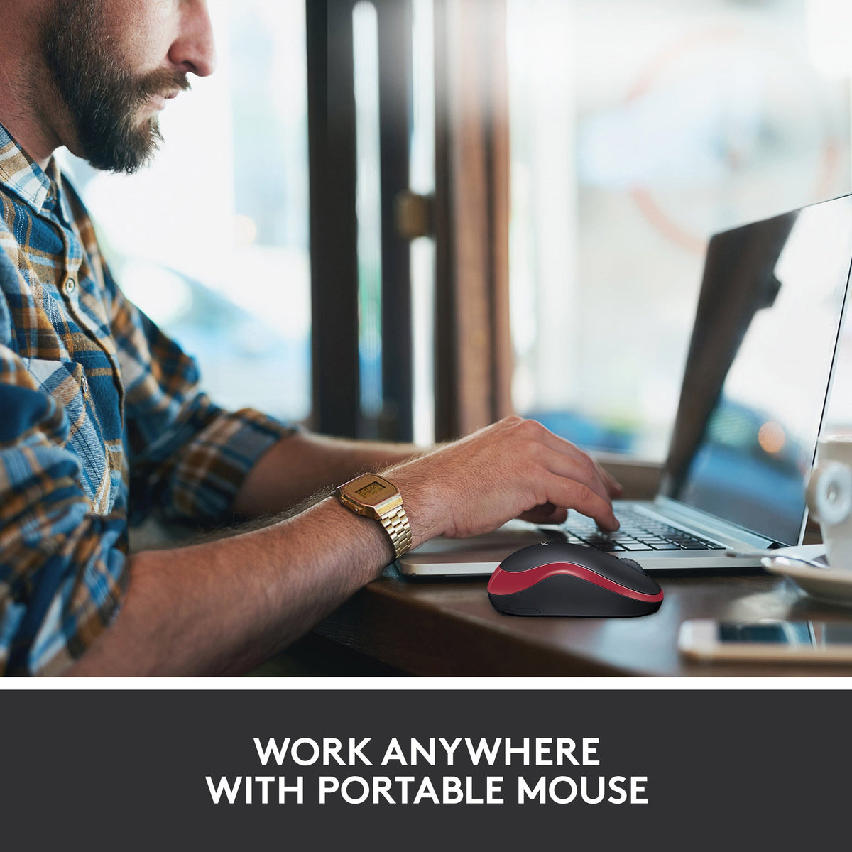 Logitech M185 Wireless Mouse – 2.4GHz, 10m Range, Optical Tracking & 12-Month Battery Life