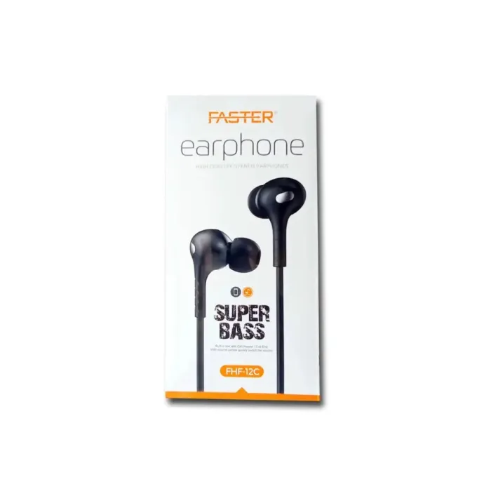 Faster FHF-12C Super Bass Wired Handsfree - Premium Sound Earphones Faster FHF-12C Super Bass Wired Handsfree - Premium Sound Earphones