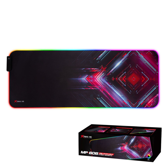 XTRIKE ME MP-606 Mouse Pad with 7 Color RGB Lighting Size 800x300x3mm XTRIKE ME MP-606 Mouse Pad with 7 Color RGB Lighting Size 800x300x3mm