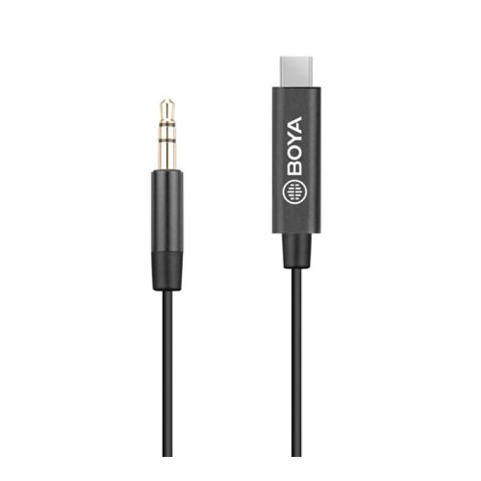 BOYA 3.5mm TRS (Male) to Type-C (Male) Audio Adapter BOYA 3.5mm TRS (Male) to Type-C (Male) Audio Adapter