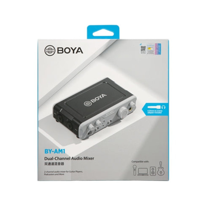 BOYA BY-AM1 Dual-Channel Audio Mixer With 3 Year Warranty BOYA BY-AM1 Dual-Channel Audio Mixer With 3 Year Warranty