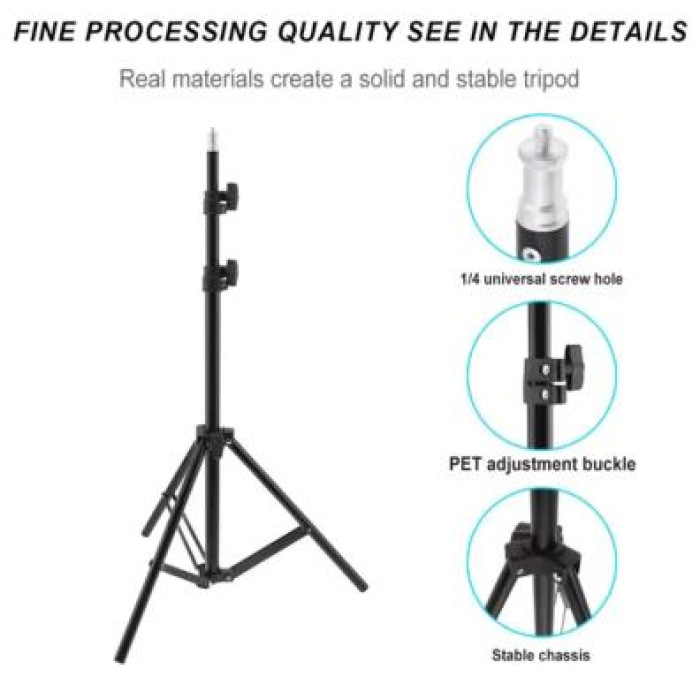 210cm Selfie Ring Light Portable Tripod Stand Fit For Live Photo Studio 210cm Selfie Ring Light Portable Tripod Stand Fit For Live Photo Studio