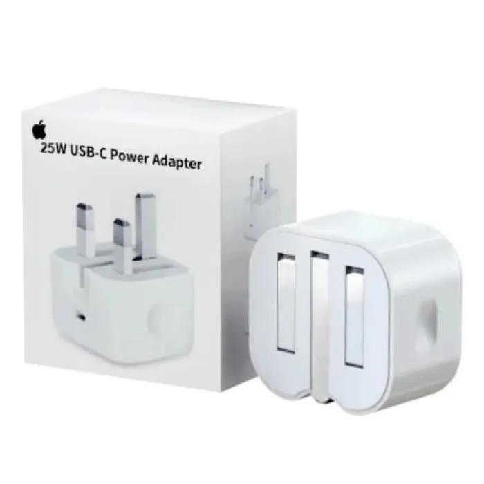 25W iPhone USB-C PD Power Adapter 3-Pin Fast Charger 25W iPhone USB-C PD Power Adapter 3-Pin Fast Charger