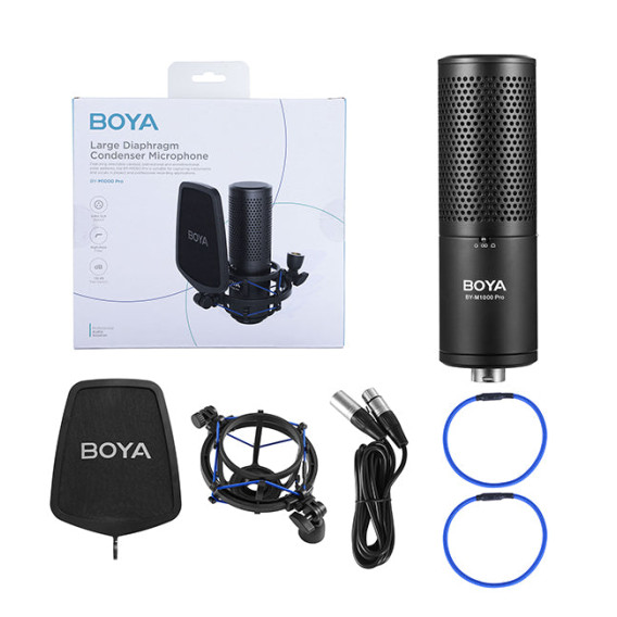 BOYA BY-M1000 Pro Condenser Microphone With 3 Year Warranty BOYA BY-M1000 Pro Condenser Microphone With 3 Year Warranty