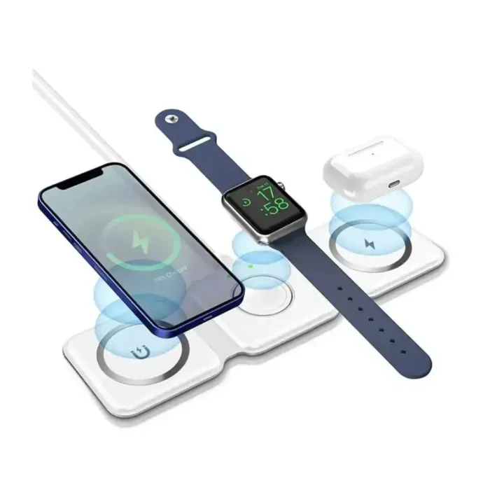 3 IN 1 15W FAST WIRELESS MAGNETIC CHARGING PAD FOR IPHONE, AIRPODS, SMARTWATCH 3 IN 1 15W FAST WIRELESS MAGNETIC CHARGING PAD FOR IPHONE, AIRPODS, SMARTWATCH
