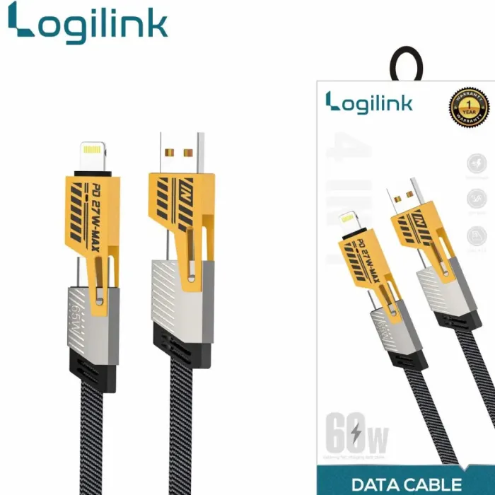 4 In 1 Multi USB PD Charging Cable (Type-C To C, C To Lightning, USB To C, USB To Lightning) 4 In 1 Multi USB PD Charging Cable (Type-C To C, C To Lightning, USB To C, USB To Lightning)