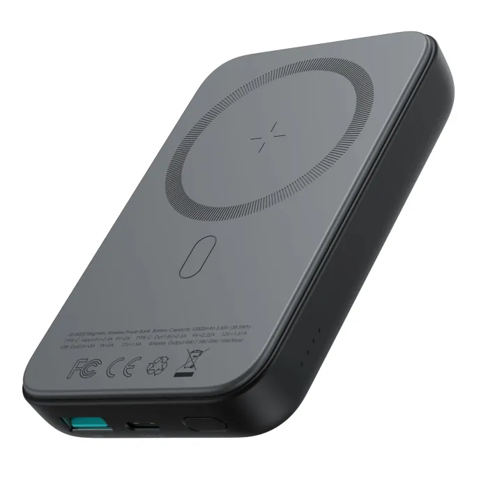 JOYROOM JR-W020 20w Wireless Power Bank 10000mah Black & white JOYROOM JR-W020 20w Wireless Power Bank 10000mah Black & white