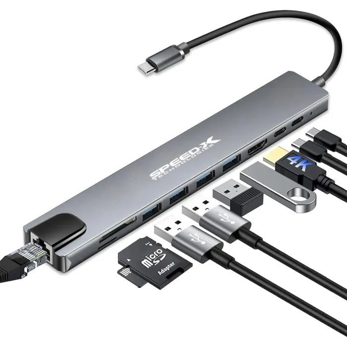 SPEED-X 10 in 1 MULTI PORT Type C HDMI 4K CONVERTER SPEED-X 10 in 1 MULTI PORT Type C HDMI 4K CONVERTER