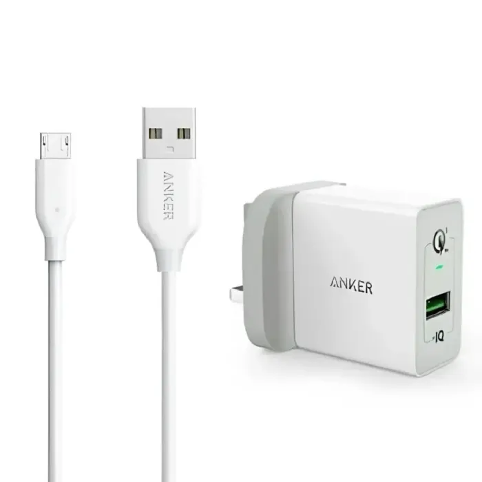Anker 18W Fast Charger with Micro USB Cable Anker 18W Fast Charger with Micro USB Cable