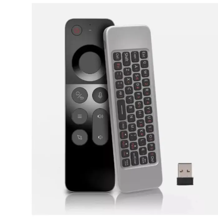 Air Mouse Remote Control With Motion Sensing 2.4GHZ Wireless W3 VWeChip 4-in-1 Voice Remote Air Mouse Remote Control With Motion Sensing 2.4GHZ Wireless W3 VWeChip 4-in-1 Voice Remote