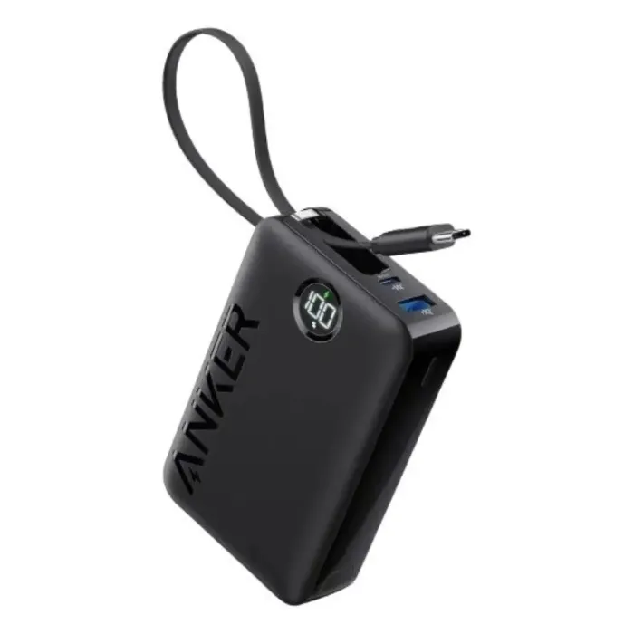 Anker Power Bank (20,000mAh, 22.5W, Built-In USB-C Cable) Anker Power Bank (20,000mAh, 22.5W, Built-In USB-C Cable)