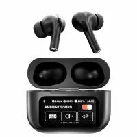 BLACK NEW A9 PRO APPLE AIRPODS ANC/ENC ZHONGKELQNXUN TOUCH CONTROL BT 5.4 EARBUDS BLACK NEW A9 PRO APPLE AIRPODS ANC/ENC ZHONGKELQNXUN TOUCH CONTROL BT 5.4 EARBUDS