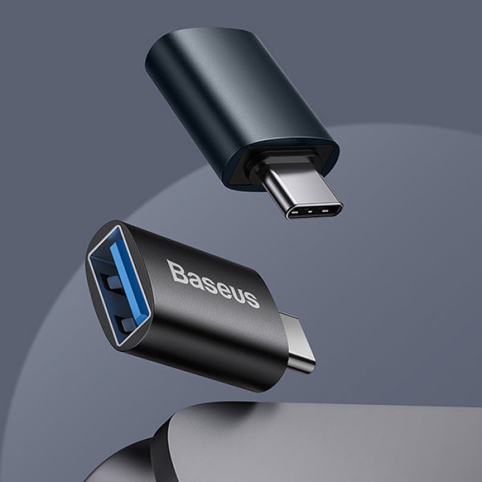 Baseus Ingenuity Series Mini OTG Adaptor Type-C to USB-A 3.1 Black Baseus Ingenuity Series Mini OTG Adaptor Type-C to USB-A 3.1 Black