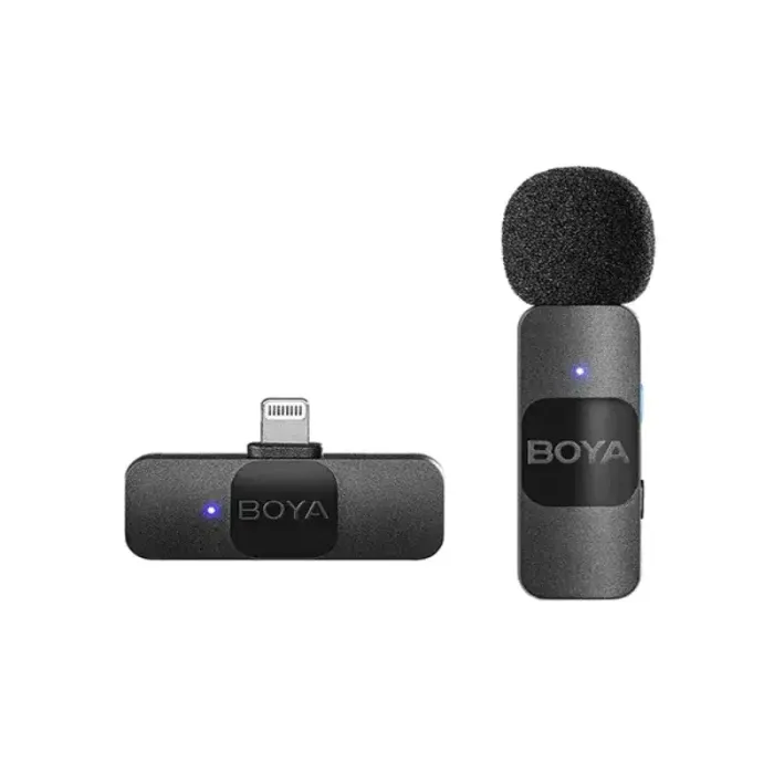 Boya By V1 Ultracompact 2.4GHz Wireless Microphone SysteM Boya By V1 Ultracompact 2.4GHz Wireless Microphone SysteM