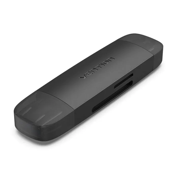 Vention 2-in-1 USB 3.0 A+C Card Reader(SD+TF) Black Dual Drive Letter Vention 2-in-1 USB 3.0 A+C Card Reader(SD+TF) Black Dual Drive Letter