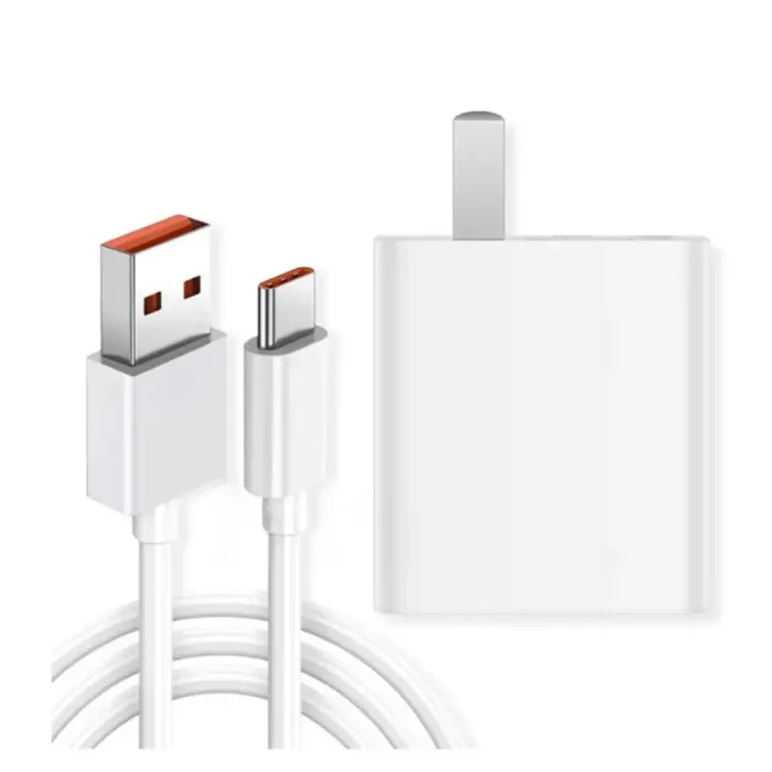 Faster V33 QC 33W Fast Charger Adapter with USB Type-C Cable Faster V33 QC 33W Fast Charger Adapter with USB Type-C Cable