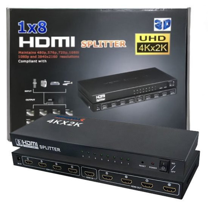 Hdmi Splitter 8 Port 2k 4k Hdmi Splitter 8 Port 2k 4k