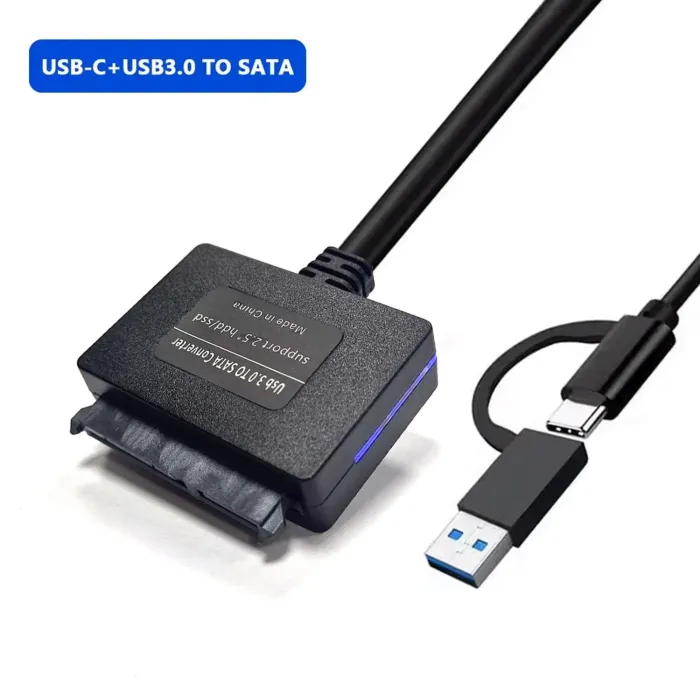 Speedx 2 In 1 Usb And Type-c To Sata 3.0 Cable Speedx 2 In 1 Usb And Type-c To Sata 3.0 Cable