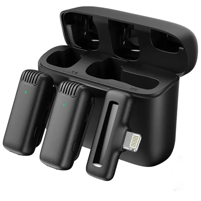 J13 Type C Dual Wireless Lavalier Microphone With Charging Case Video Recording Mic J13 Type C Dual Wireless Lavalier Microphone With Charging Case Video Recording Mic