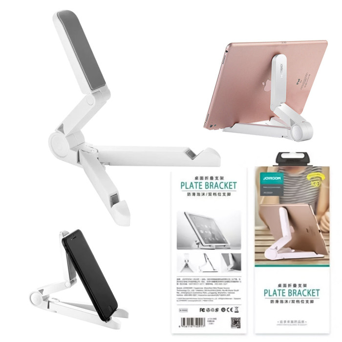 JOYROOM ZS120 Desktop TAB HOLDER Foldable Bracket White JOYROOM ZS120 Desktop TAB HOLDER Foldable Bracket White