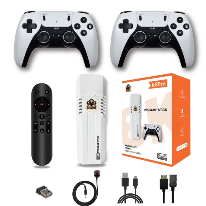 K8 Pro 40000+ Games 8K HD TV Classic Game Stick android12.1 With Console Wireless 2.4G K8 Pro 40000+ Games 8K HD TV Classic Game Stick android12.1 With Console Wireless 2.4G