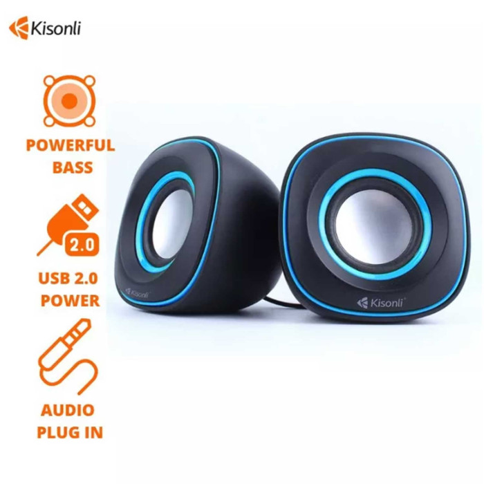Kisonli V350 Usb 2.0 Mini Stereo Sound System Home Theater Speaker Kisonli V350 Usb 2.0 Mini Stereo Sound System Home Theater Speaker