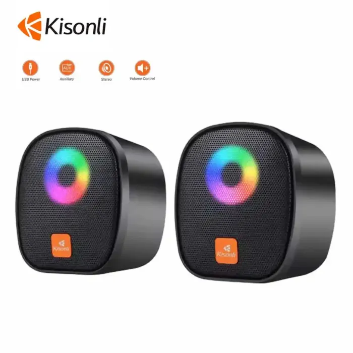 Kisonli X11 Rgb Gamer Pc Mini Usb Speaker With 6w Power Kisonli X11 Rgb Gamer Pc Mini Usb Speaker With 6w Power