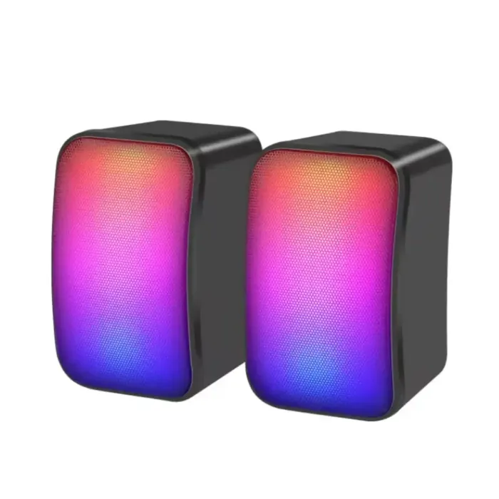 KISONLI X17 SPEAKER GAMING 2.0 RGB LIGHTS WITH VOLUME CONTROL FOR PC OR LAPTOP KISONLI X17 SPEAKER GAMING 2.0 RGB LIGHTS WITH VOLUME CONTROL FOR PC OR LAPTOP