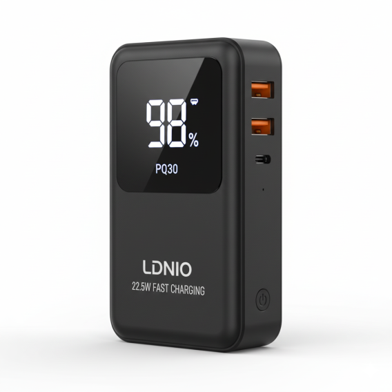 LDNIO 30000mAh 22.5W Power Bank – PQ30 LDNIO 30000mAh 22.5W Power Bank – PQ30