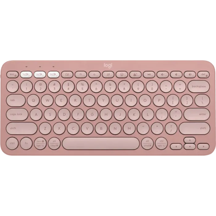 Logitech K380s Pebble Keys 2 Bluetooth Wireless Keyboard – White & Rose Logitech K380s Pebble Keys 2 Bluetooth Wireless Keyboard – White & Rose