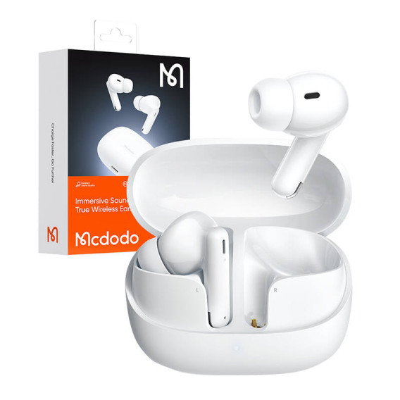 Mcdodo HP-0040 Immersive Sound true Wireless Earbuds White Mcdodo HP-0040 Immersive Sound true Wireless Earbuds White