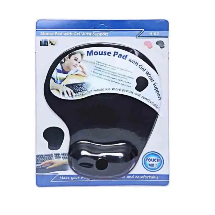 Mouse pad with gel wrist support Mouse pad with gel wrist support
