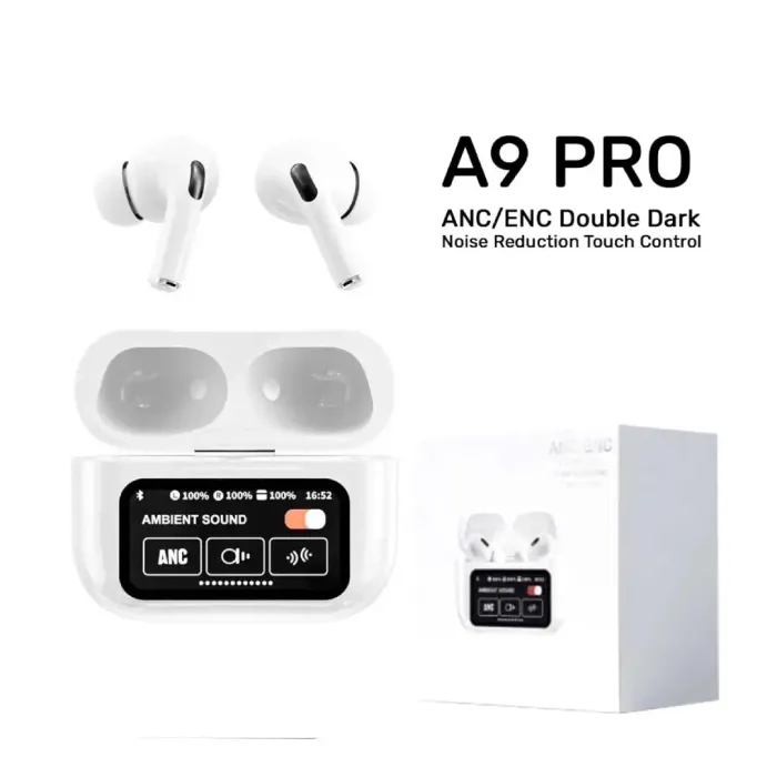 NEW A9 PRO APPLE AIRPODS ANC/ENC ZHONGKELQNXUN NOISE REDUCTION TOUCH CONTROL BLUETOOTH 5.4 WIRELESS EARBUDS NEW A9 PRO APPLE AIRPODS ANC/ENC ZHONGKELQNXUN NOISE REDUCTION TOUCH CONTROL BLUETOOTH 5.4 WIRELESS EARBUDS
