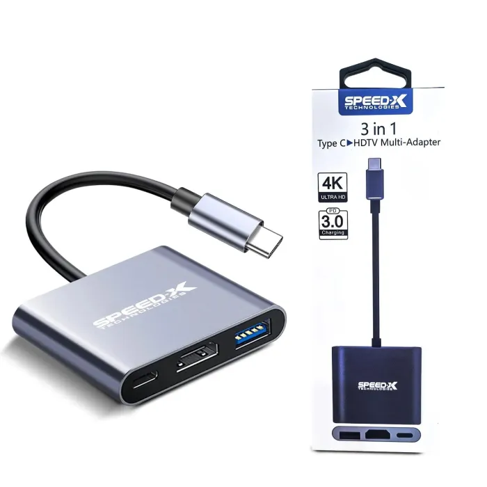SPEED-X Type C 3.1 to OTG+HDMI+USB3.0 SPEED-X Type C 3.1 to OTG+HDMI+USB3.0