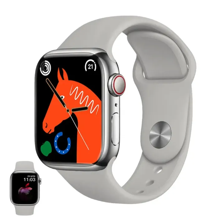 Watch 9 Max Series 9 Smartwatch (2.19 Inch Ips) 22mm Strap With Laxasfit App Silver Watch 9 Max Series 9 Smartwatch (2.19 Inch Ips) 22mm Strap With Laxasfit App Silver