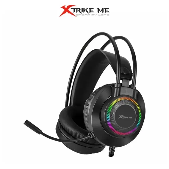 XTRIKE ME GH-509 WIRED STEREO GAMING HEADSET WITH MICROPHONE AND RGB BACKLIGHT BLACK XTRIKE ME GH-509 WIRED STEREO GAMING HEADSET WITH MICROPHONE AND RGB BACKLIGHT BLACK