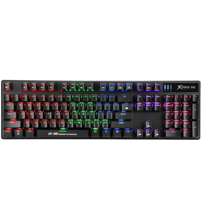 Xtrike Me Gk-980 En Wired Mechanical 104-key Rainbow Backlighting Gaming Keyboard Xtrike Me Gk-980 En Wired Mechanical 104-key Rainbow Backlighting Gaming Keyboard