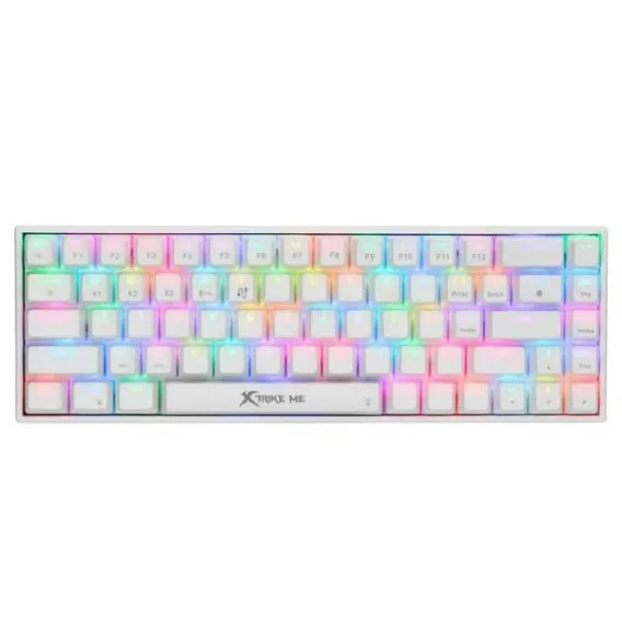 Xtrike Me Gk-995w Wh 68 Keys Wireless 2.4g Bt5.2 Tri Mode Gaming Mechanical Keyboard Xtrike Me Gk-995w Wh 68 Keys Wireless 2.4g Bt5.2 Tri Mode Gaming Mechanical Keyboard