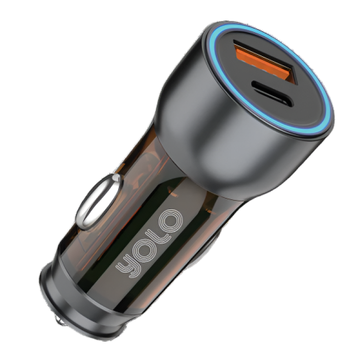 Y-521 CAR CHARGER 52W TURBO FAST CHARGING | DUAL PORT | SUPPORTS MOST FAST CHARGING PROTOCOLS Y-521 CAR CHARGER 52W TURBO FAST CHARGING | DUAL PORT | SUPPORTS MOST FAST CHARGING PROTOCOLS
