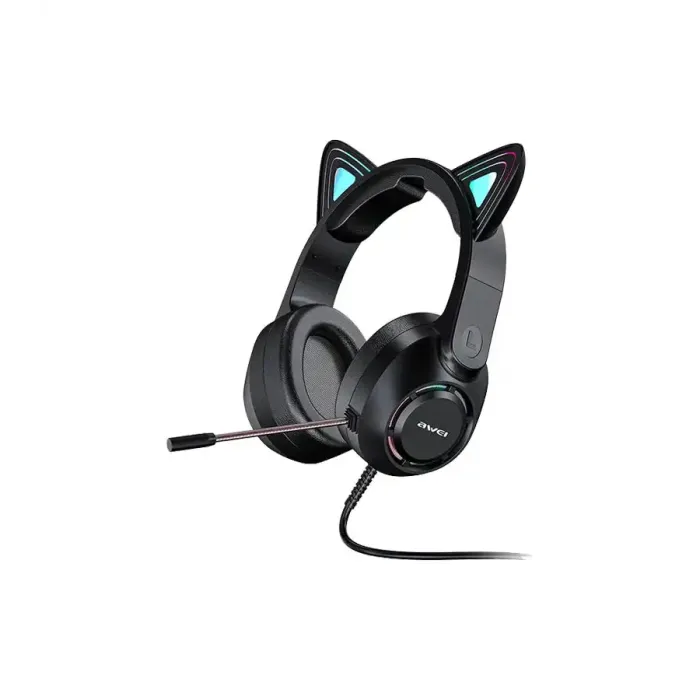 Awei GM-9BK Cat Ear Gaming Wired Headset Awei GM-9BK Cat Ear Gaming Wired Headset