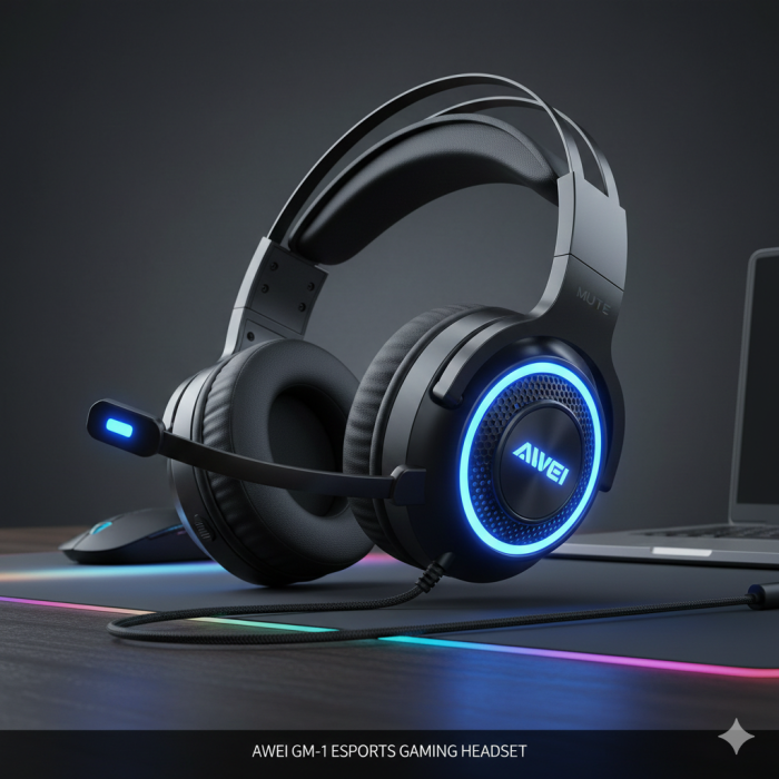 Awei GM 1 Esports Gaming Headset – Immersive Sound & Comfort Awei GM 1 Esports Gaming Headset – Immersive Sound & Comfort