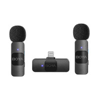 Boya BY-V2 Dual UltraCompact Wireless Microphone For Type I Phone IOS Devices With 3 Year Official Warranty Boya BY-V2 Dual UltraCompact Wireless Microphone For Type I Phone IOS Devices With 3 Year Official Warranty