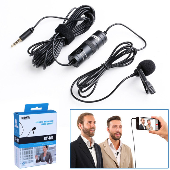 BOYA BY-M1 ORIGINAL PROFESSIONAL COLLAR MICROPHONE BOYA BY-M1 ORIGINAL PROFESSIONAL COLLAR MICROPHONE