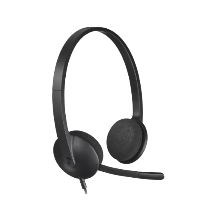 Logitech H340 USB Headset – Crystal Clear Digital Stereo Sound with Noise-Cancelling Mic Logitech H340 USB Headset – Crystal Clear Digital Stereo Sound with Noise-Cancelling Mic
