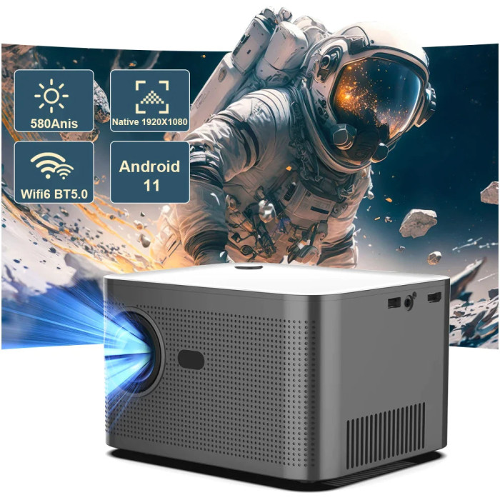 Y350 ANDROID 11.0V (CPU ALL WINNER H713) SMART PROJECTOR 2GB+32GB DUAL SPEAKER 1080P WITH DUAL BAND WIfI 6 AND BLUETOOTH 5.0 BRIGHTNESS (LUMENS) 580 ANSI SUPPORT 4K Y350 ANDROID 11.0V (CPU ALL WINNER H713) SMART PROJECTOR 2GB+32GB DUAL SPEAKER 1080P WITH DUAL BAND WIfI 6 AND BLUETOOTH 5.0 BRIGHTNESS (LUMENS) 580 ANSI SUPPORT 4K