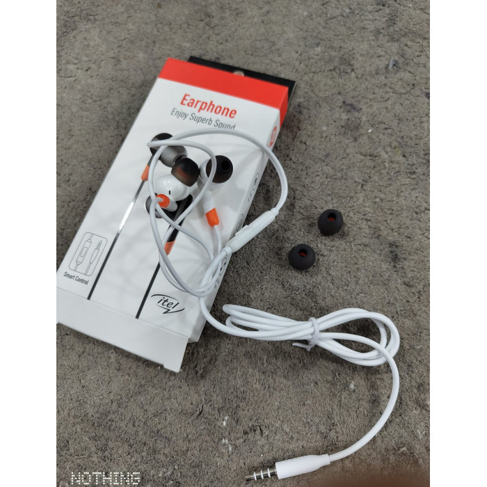 itel IEP-12 Earphones White itel IEP-12 Earphones White