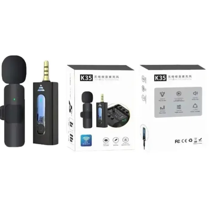 Icon K35 Wireless Dual and Single Microphone with 3.5mm Aux Jack Icon K35 Wireless Dual and Single Microphone with 3.5mm Aux Jack