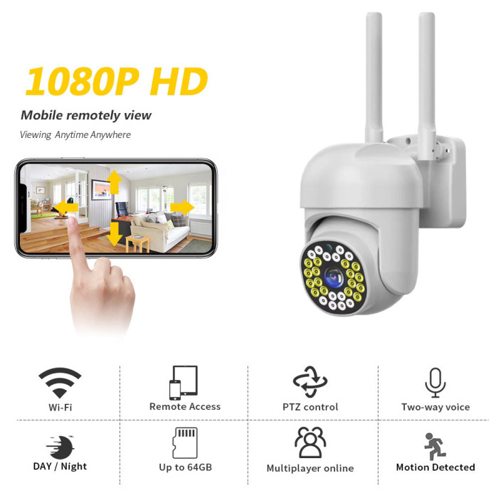 HB66 2MP PTZ WIFI SECURITY CAMERA 1080P HB66 2MP PTZ WIFI SECURITY CAMERA 1080P